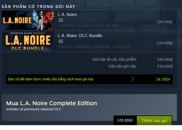 L.A. Noire Complete Edition Steam Key 2 L.A. Noire Complete Edition Steam Key 1