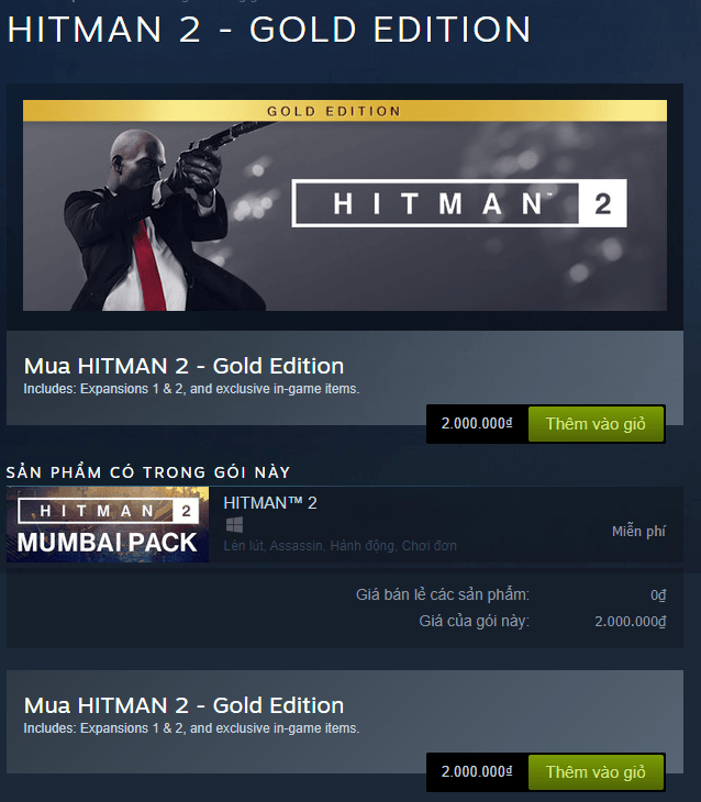 HITMAN 2 Gold Edition Steam Key 2 HITMAN 2 Gold Edition Steam Key 1