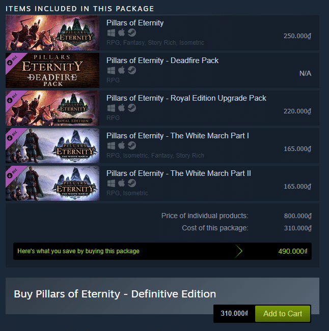 Pillars of Eternity (Definitive Edition) Steam Key 1