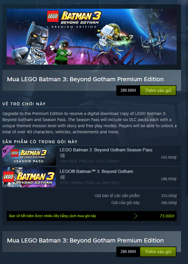 LEGO Batman 3: Beyond Gotham Premium Edition Steam Key 1