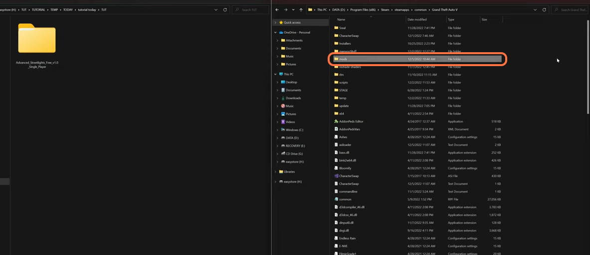 Cách cài đặt Advanced Streetlights Ultimate Mod trong GTA 5 4 bước không có tiêu đề